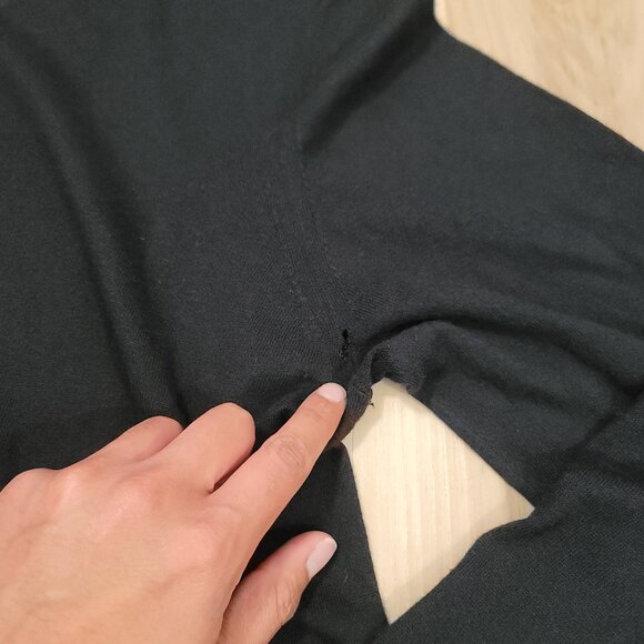 Burberry Brit Sweater Mens XL Cashmere Blend Black Pullover - Picture 4 of 14